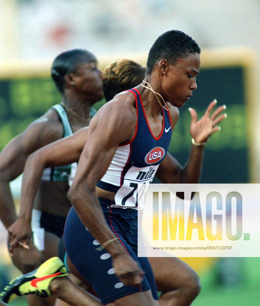 Athletics, World Athletics Championships: Gold medalist Marion Jones of USA during womens 100 m at The World Athletics Championships on August 2, 1997 in Athens, Greece. BILDBYRAN
