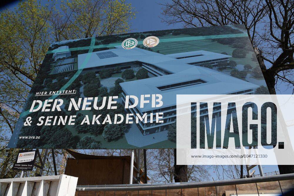 Frankfurt am Main Deutscher Fußball-Bund Baustelle des neuen DFB und seiner Akademie