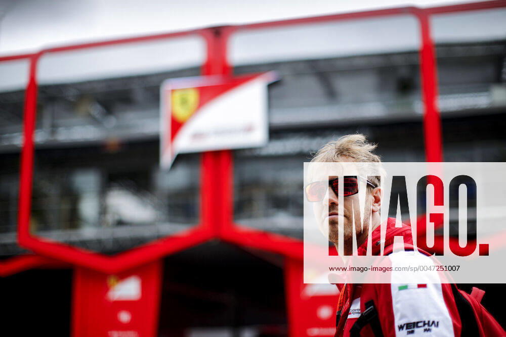SEBASTIAN VETTEL of Scuderia Ferrari is seen in the paddock during preparations of the Formula 1 British Grand Prix at Silverstone Circuit in Towcester, United Kingdom...Scuderia Ferrari has announced on May 12, 2020 that the German will leave the team at the end of the current Season. Towcester United Kingdom - ZUMAg147 20150702_zap_g147_023