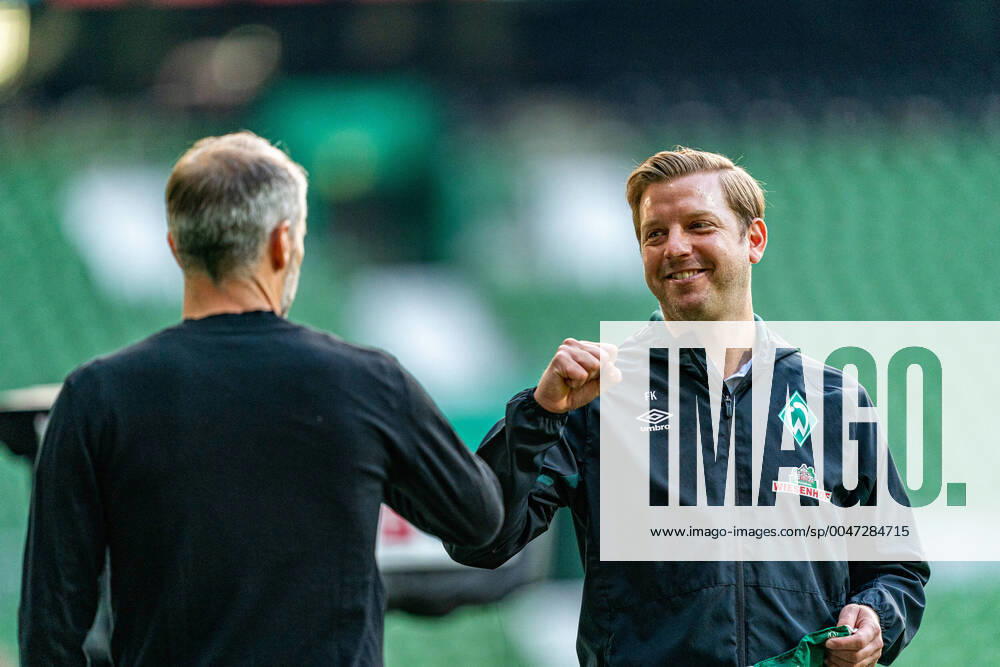 KW22 SV Werder Bremen vs Borussia Moenchengladbach, 26.05.2020 Begruessung Florian Kohfeldt (Trainer SV Werder Bremen) Marco Rose Chefrainer Headcoach (Gladbach), nphgm001: Fussball: 1. Bundesliga: Saison 19 20: 28. Spieltag: SV Werder Bremen vs Borussia Moenchengladbach, 26.05.2020 Foto: gumzmedia nordphoto POOL Bremen wohninvest Weserstadion Bremen DEUTSCHLAND
