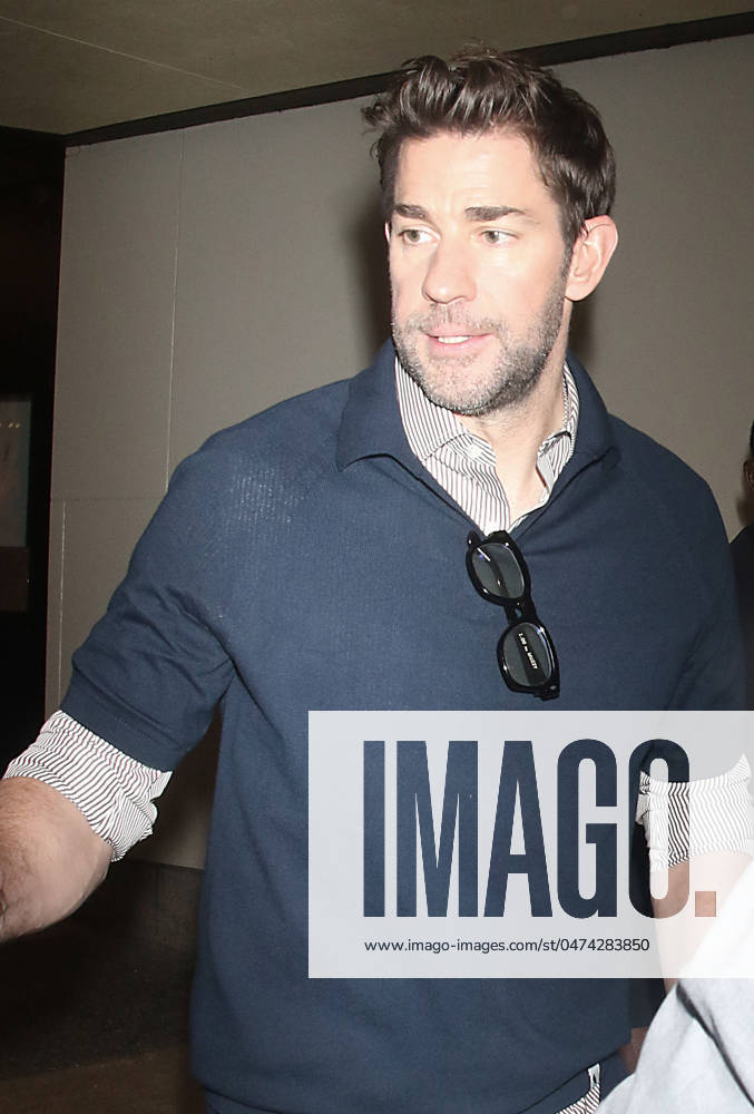 NEW YORK, NY- MAY 9: John Krasinski seen at CBS Mornings on May 09, 2024 in New York City.