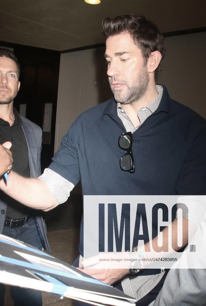 NEW YORK, NY- MAY 9: John Krasinski seen at CBS Mornings on May 09, 2024 in New York City.