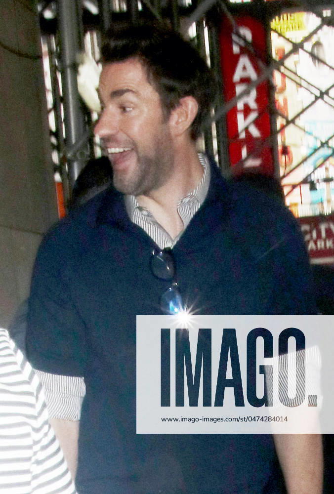 NEW YORK, NY- MAY 9: John Krasinski seen at CBS Mornings on May 09, 2024 in New York City.