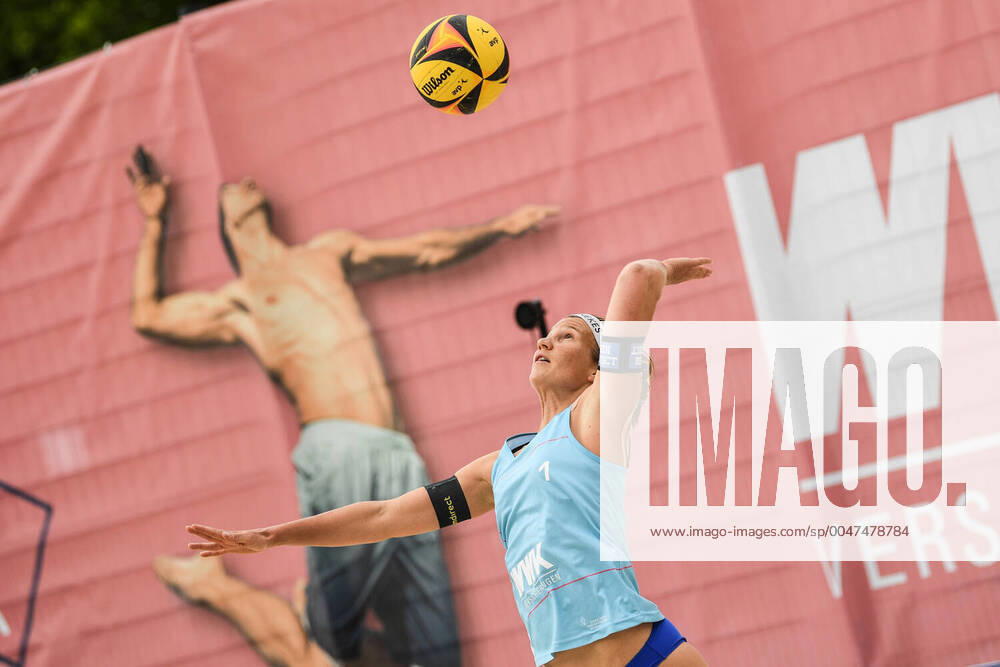 Bilder des Jahres 2020, Sport 06 Juni Die Beach Liga 2020, 29.06.2020 Isabel Schneider; Die Beach Liga 2020 am 29.06.2020, Duesseldorf.