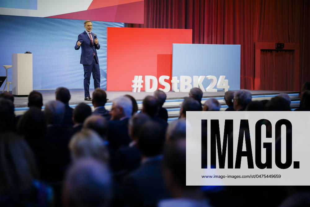 Christian Lindner (FDP), Bundesminister der Finanzen, spricht beim Deutschen Steuerberaterkongress. Berlin, 13.05.2024. Fotografiert im Auftrag des Bundesfinanzministeriums Berlin Deutschland
