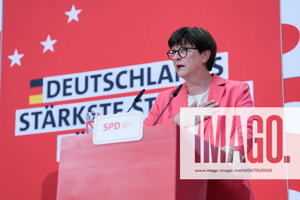 Pressekonferenz, SPD, Willy-Brandt-Haus, Saskia Esken Pressekonferenz, SPD, Vorsitzende, Saskia Esken Berlin Berlin GER