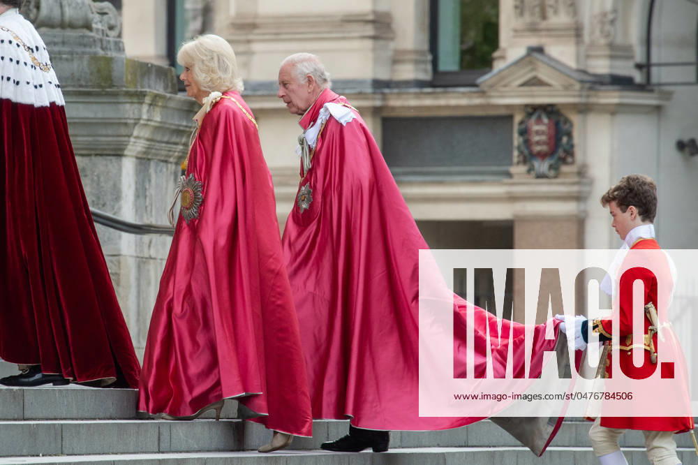 KING CHARLES III and QUEEN CAMILLA attend a Service of Dedication for the Order of the British Empire at St. Paul s Cathedral in London. London United Kingdom - ZUMAk172 20240515_zip_k172_005