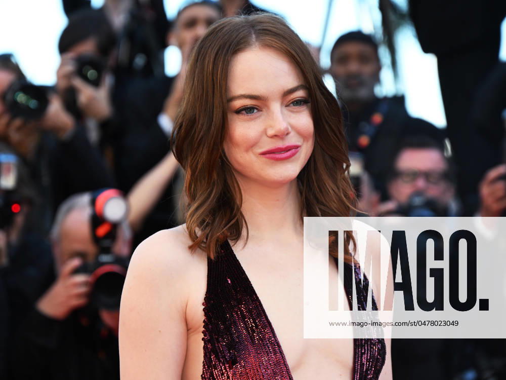 Cannes, France: Cannes, 77th Cannes Film Festival 2024, Fourth Evening - red carpet of the film Kinds of Kindness - In the photo: Emma Stone Cannes France - ZUMAp169 20240517_zea_p169_1593