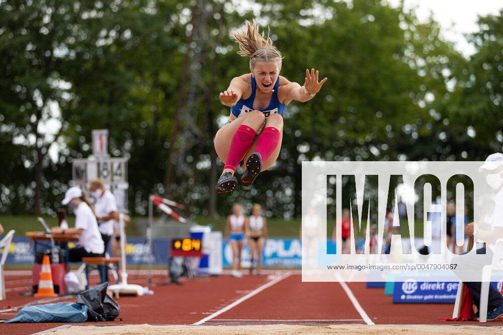 KW34 Deutsche Mehrkampfmeisterschaften; Vaterstetten, 22.08.2020 Serina Riedel (TSV Zeulenroda); Deutsche Mehrkampfmeisterschaften im Sportzentrum in Vaterstetten am 22.08.2020, (Bayern).