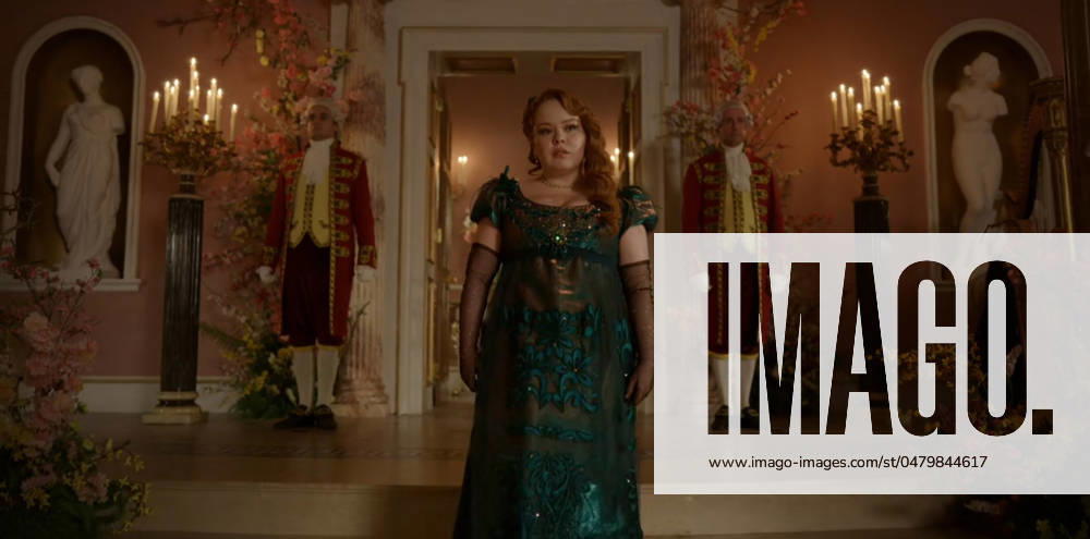 Nicola Coughlan Los Angeles.CA.USA. Nicola Coughlan in a scene in the (C) Netflix romantic drama Bridgerton TV) (2024) S3E1 Season 3 Start date:2020 The series about the adventures of eight families set in the early 19th century England. LMK112-200524-001 Supplied by LMKMEDIA. Editorial Only. Landmark Media is not the copyright owner of these Film or TV stills but provides a service only for recognised Media outlets.