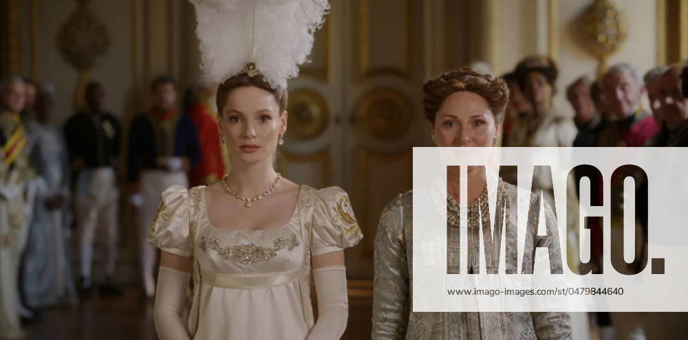 Hannah Dodd and Ruth Gemmell Los Angeles.CA.USA. Hannah Dodd and Ruth Gemmell in a scene in the (C) Netflix romantic drama Bridgerton TV) (2024) S3E1 Season 3 Start date:2020 The series about the adventures of eight families set in the early 19th century England. LMK112-200524-001 Supplied by LMKMEDIA. Editorial Only. Landmark Media is not the copyright owner of these Film or TV stills but provides a service only for recognised Media outlets.