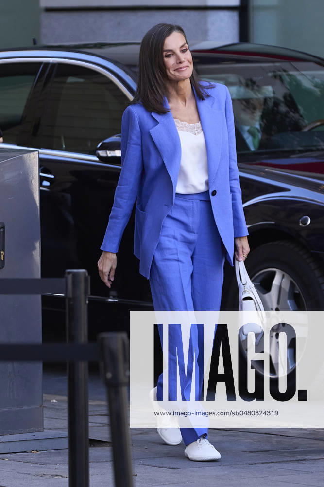 QUEEN LETIZIA of Spain arrives at the premiere of the documentary Science of Women of Africa at the Palacio de la Prensa cinema Madrid Spain - ZUMAc260 20240523_zep_c260_018