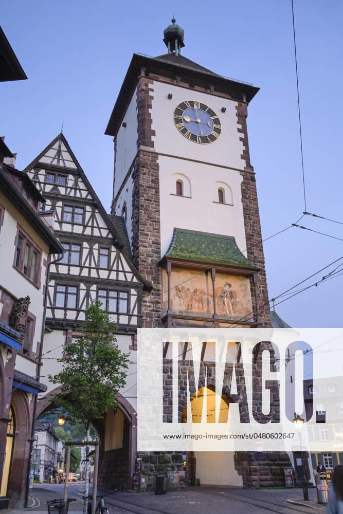 Schwabentor, Oberlinden, Altstadt, Freiburg im Breisgau, Baden-Württemberg, Deutschland