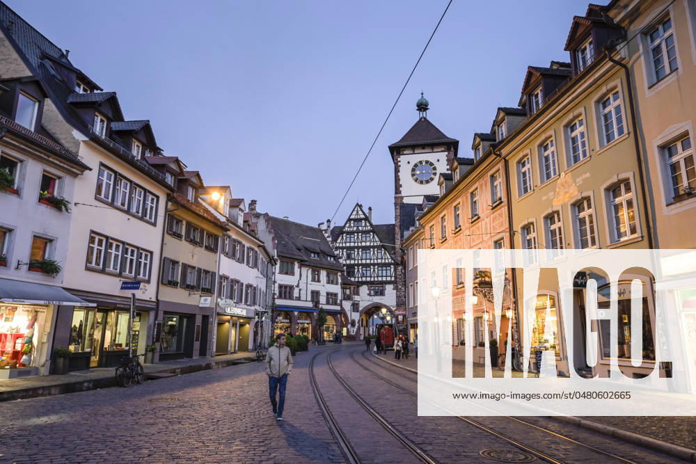 Schwabentor, Oberlinden, Altstadt, Freiburg im Breisgau, Baden-Württemberg, Deutschland