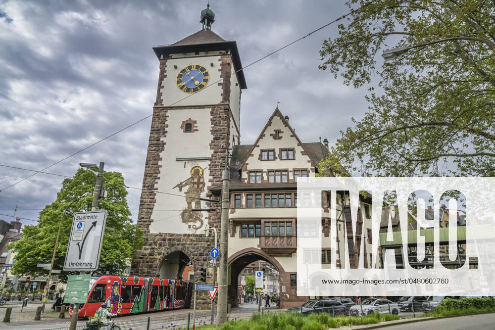 Schwabentor, Oberlinden, Altstadt, Freiburg im Breisgau, Baden-Württemberg, Deutschland