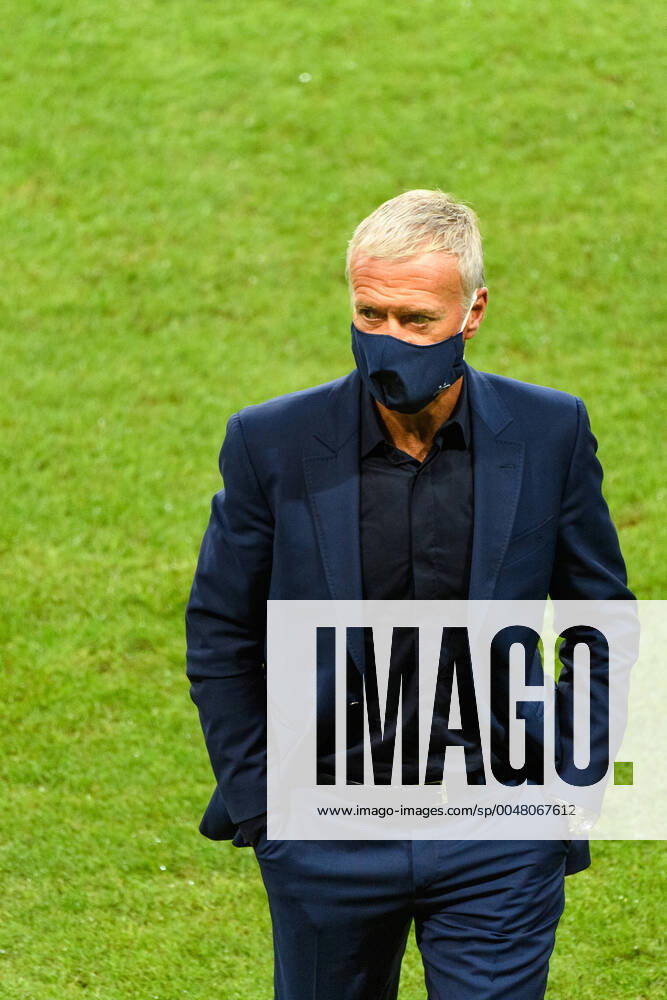 Head coach Didier Deschamps of France ahead of the Nations League football match between Sweden and France on September 5, 2020 in Stockholm. Photo: Simon Hastegard BILDBYRAN kod SH JM0013 bbeng fotboll fotball football soccer landskamp nations league sverige sweden sverige a frankrike france