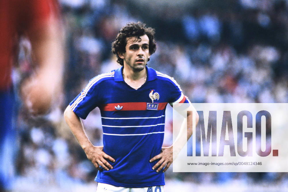 PLATINI Michel Kapitaen Team Frankreich UEFA Fussball Europameisterschaften 1984 in Frankreich Finale Frankreich - Spanien 2 : 0 am 27.06.1984 in Paris