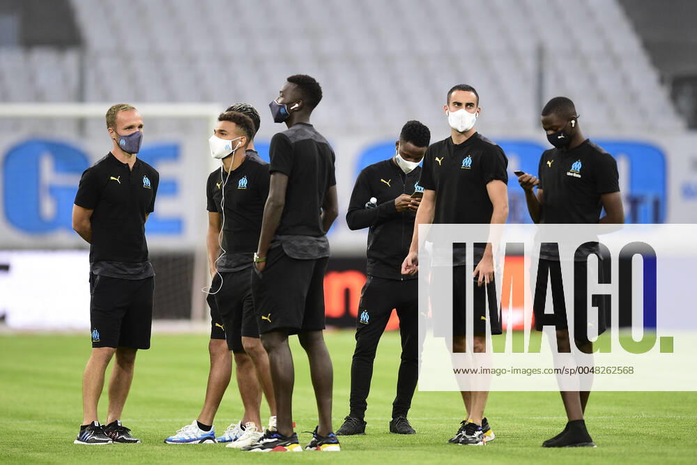 Reconnaissance du Terrain par les joueurs de Marseille Valere Germain (OM) FOOTBALL : OM vs ASSE - Ligue1 Uber eats - 17 09 2020 JBAutissier Panoramic