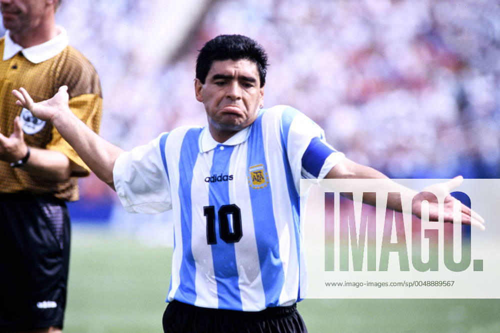 IMAGO Iconic Moments, Fußball MARADONA Diego Team Argentina FIFA WM 1994 in USA Vorrundenspiel ARG - Nigeria 2 : 1 Diego Maradonas letztes Spiel fuer Argentinien am 25.06.1994 in Boston