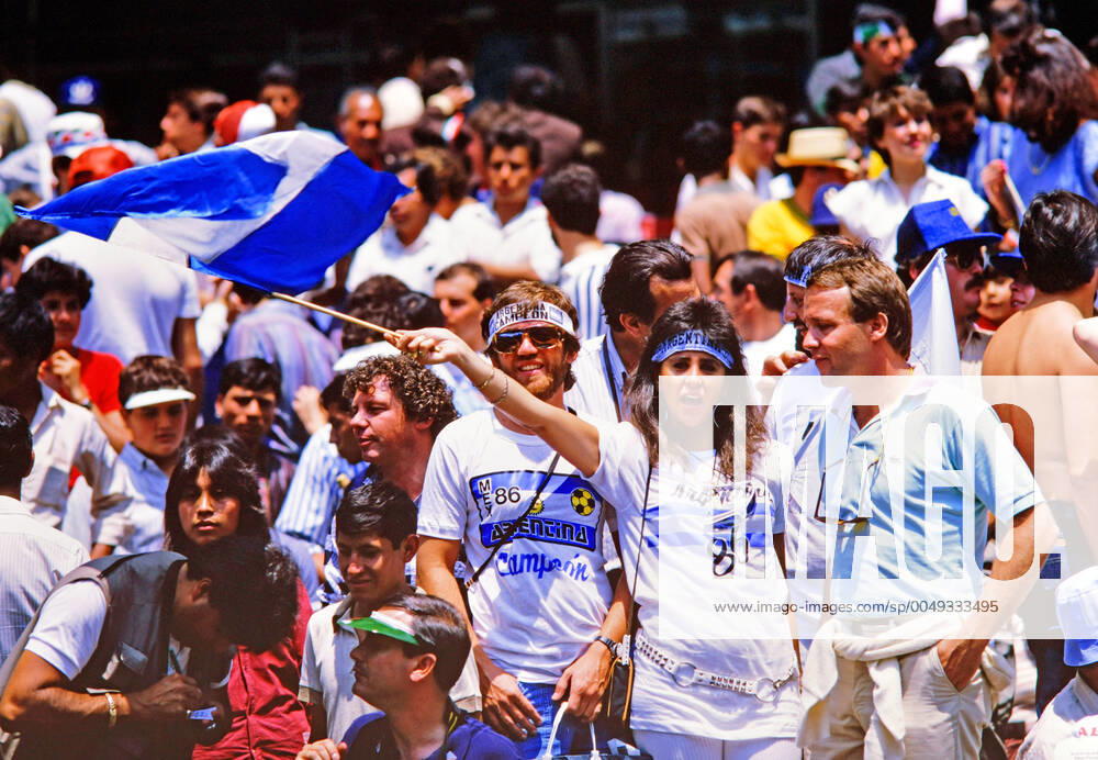 Argentinien - Deutschland Mexiko, Mexiko-Stadt, 29.06.1986, Fussball, FIFA WM 1986 in Mexiko, Finale, Argentinien - DFB Deutschland (3:2): Fans.