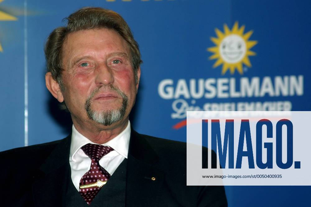 Paul Gauselmann (GER Vorstandsvorsitzender Gauselmann AG) anlässlich der Bilanzpressekonferenz der Gauselmann AG in Espelkamp