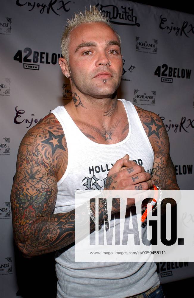 Sänger Shifty Shellshock (USA Crazy Town) anlässlich Dennis Rodmans 43. Geburtstages in Hollywood