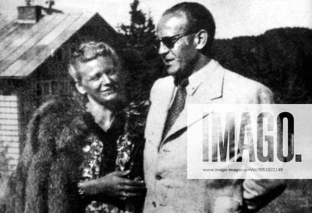 Oskar und Emilie Schindler (beide GER) - Reproduktion eines historischen Fotos