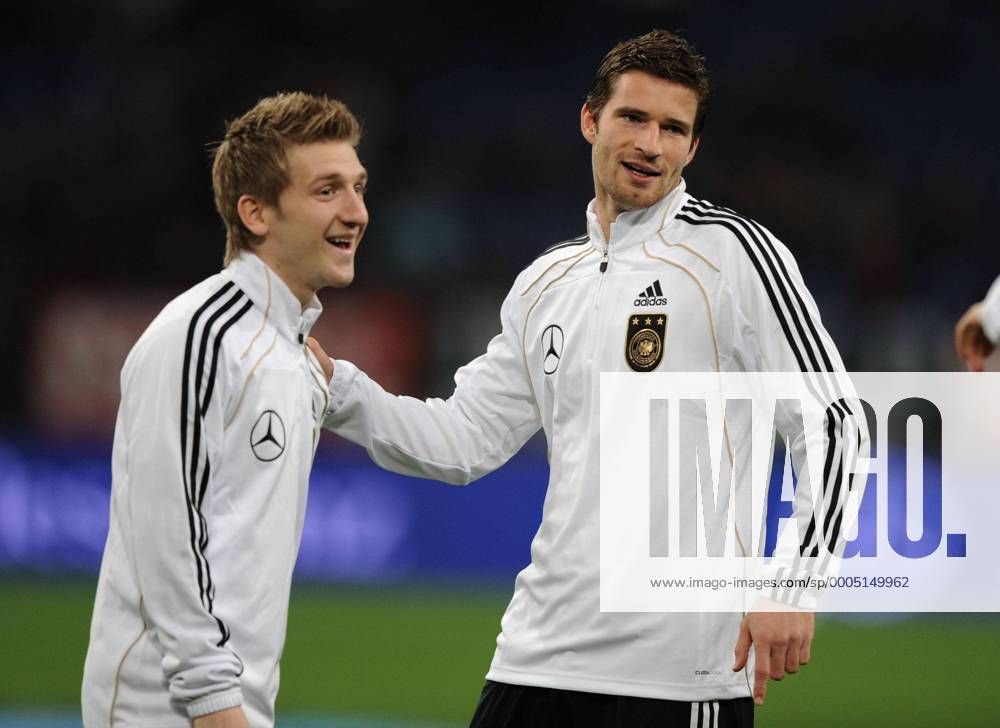 Fussball Länderspiel, Testspiel, DEUTSCHLAND - ELFENBEINKÜSTE 2-2, Marko Marin (Deutschland), links, und Arne Friedrich (Deutschland)