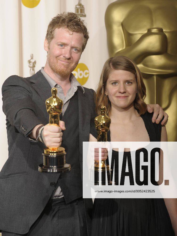 Oscar-Preisträger Glen Hansard (Sänger von The Frames) und Marketa Irglova (Sängerin) anlässlich der 80. Annual Academy Awards 2008 in Hollywood - (lap20080224317)