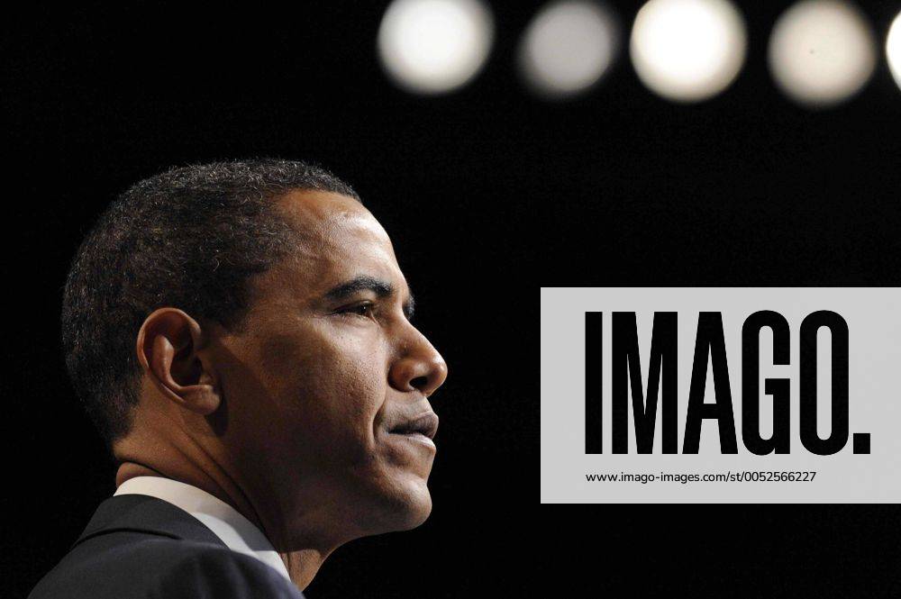 Präsidentschaftskandidat Barack Obama (USA Demokraten Senator Illinois) während einer AIPAC-Konferenz in Washington DC -