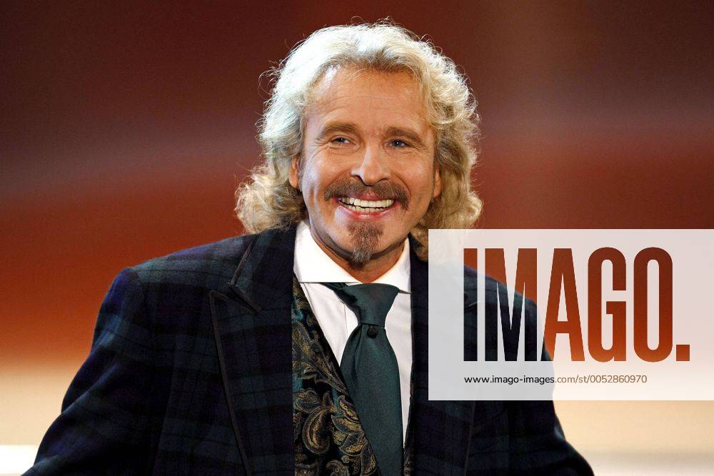 Moderator Thomas Gottschalk während der ZDF-Fernsehshow - Wetten Dass..? - in Offenburg