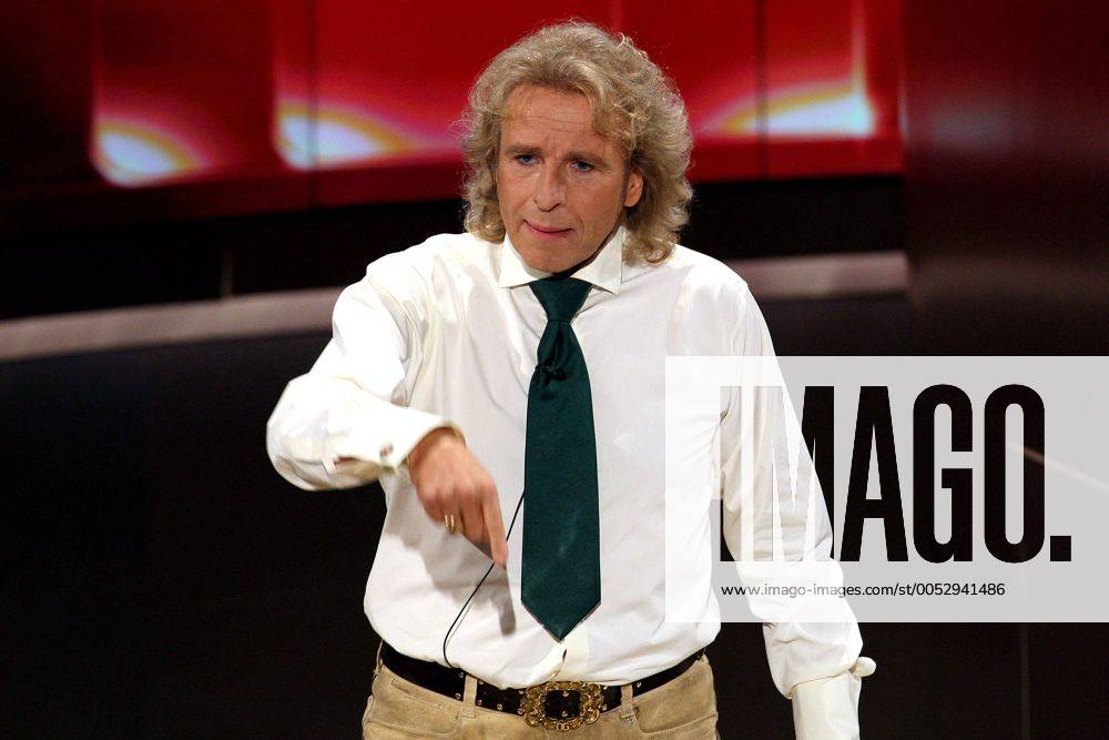 Moderator Thomas Gottschalk während der ZDF-Fernsehshow - Wetten, dass..? - in München