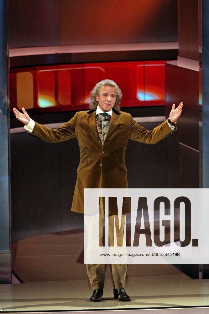 Moderator Thomas Gottschalk während der ZDF-Fernsehshow - Wetten, dass..? - in München