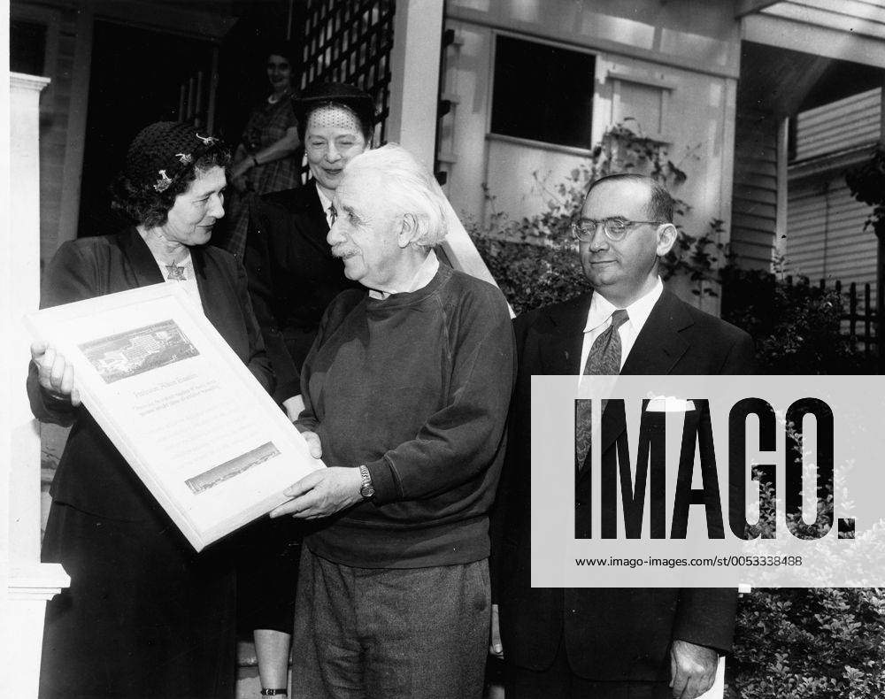 Sep 15, 1950; Princeton, NJ, USA; Professor ALBERT EINSTEIN living a quiet and peaceful life at Princeton. Albert Einstein aka Yousuf Karsh Albert Einstein (March 14, 1879 Ð April 18, 1955) was a German theoretical physicist regarded as the greatest scientist of the 20th century. He proposed the theory of relativity and made contributions to the development of quantum mechanics, statistical mechanics, and cosmology. He was awarded the 1921 Nobel Prize for Physics for his explanation of the photoelectric effect and for his services to Theoretical Physics. After his general theory of relativity was formulated in 1915. Princeton USA - ZUMAk09