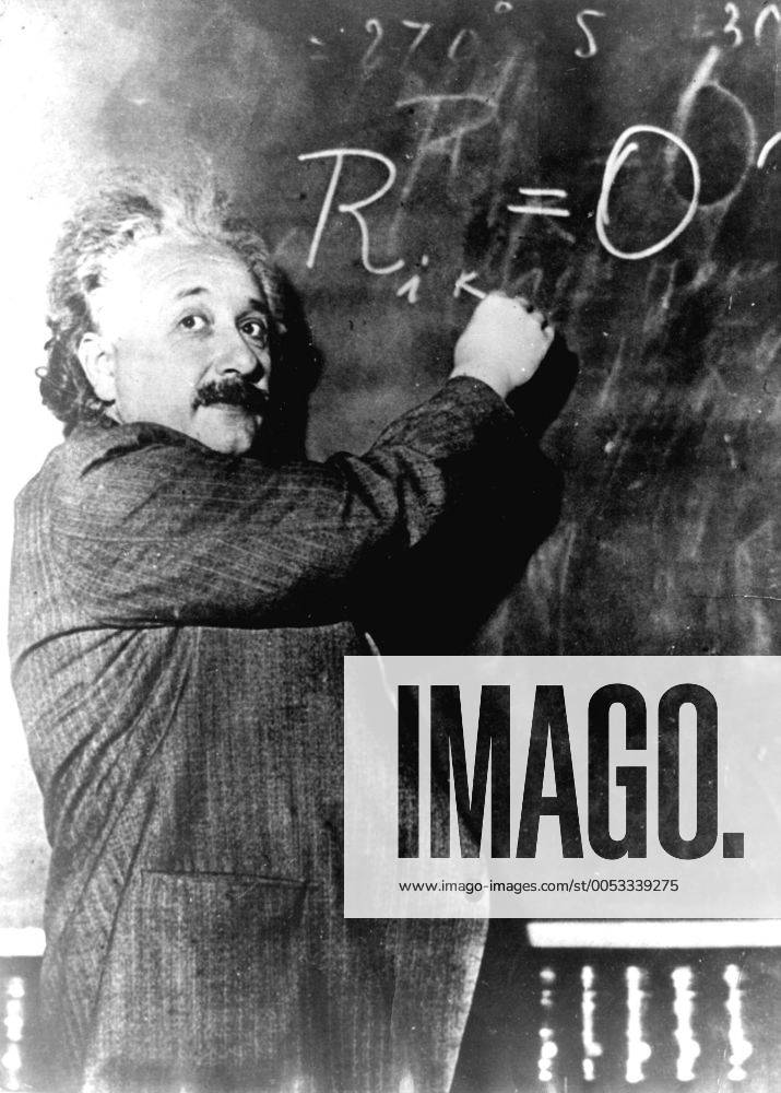 Jan 01, 1940; Princeton, New Jersey, USA; A Jewish, German-born theoretical physicist ALBERT EINSTEIN who s widely regarded as the most important scientist of the 20th century and one of the greatest physicists of all time, produced much of his remarkable work during his stay at the Patent Office and in his spare time. He played a leading role in formulating the special and general theories of relativity; moreover, he made significant contributions to quantum theory and statistical mechanics. While best known for the Theory of Relativity (and specifically mass-energy equivalence, E=mc?), he was awarded the 1921 Nobel Prize for Physics for his explanation of the photoelectric effect in 1905 (his wonderful year or miraculous year ) and for his services to Theoretical Physics. Princeton USA - ZUMAk09