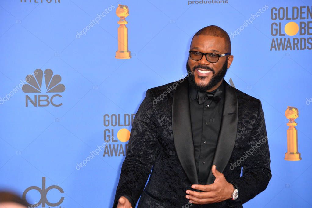 LOS ANGELES, CA. January 06, 2019: Tyler Perry at the 2019 Golden Globe Awards at the Beverly Hilton Hotel