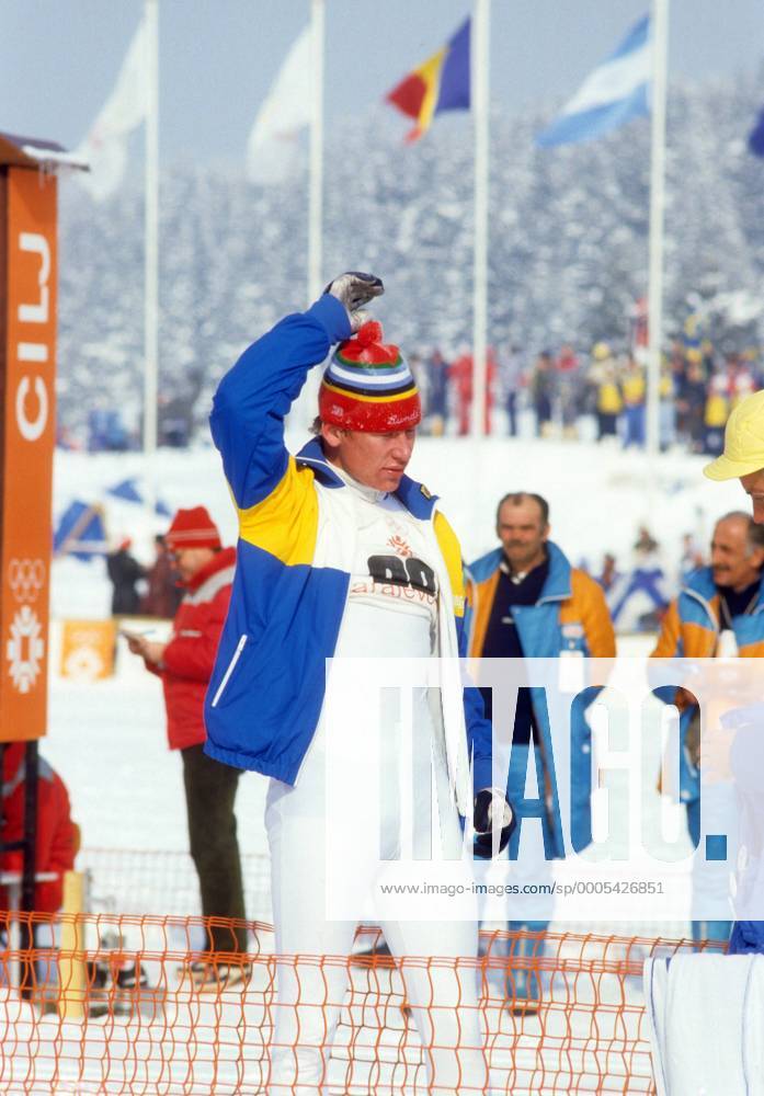 Gunde Svan (Schweden) Nordischer Skilauf OS Winter Herren Olympische Spiele 1984, Winterspiele, Ski Nordisch, Skisport Einzelbild Sarajevo