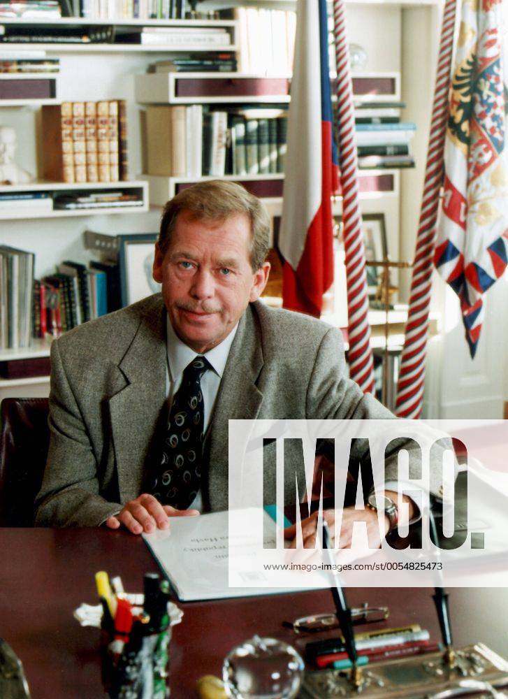 President Vaclav Havel in his office at Prague Castle in 1996. CTK Photo Alan Pajer CTKPhoto00200579