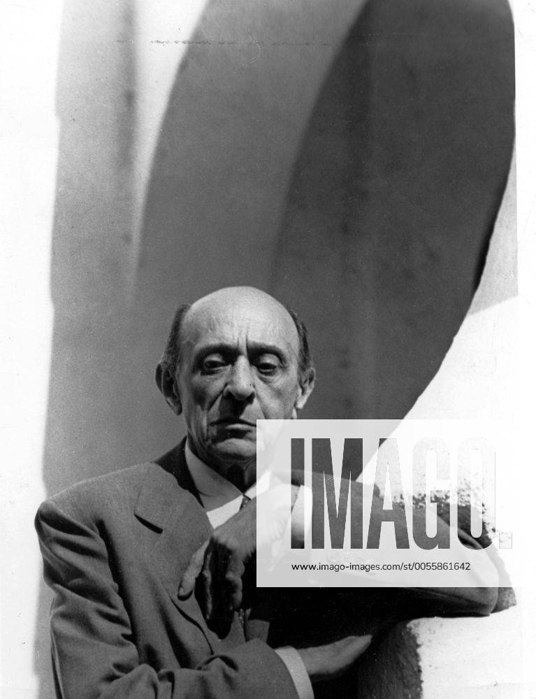 Arnold Schoenberg, Austrian Composer 1874-1951. Mono Print !AUFNAHMEDATUM GESCHÄTZT! UnitedArchives0698062
