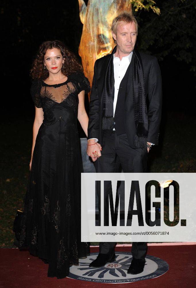 British actress Anna Friel and actor Rhys Ifans attend Raisa Gorbachev Foundation Party at Hampton Court in London on September 22, 2011. LON20110922108