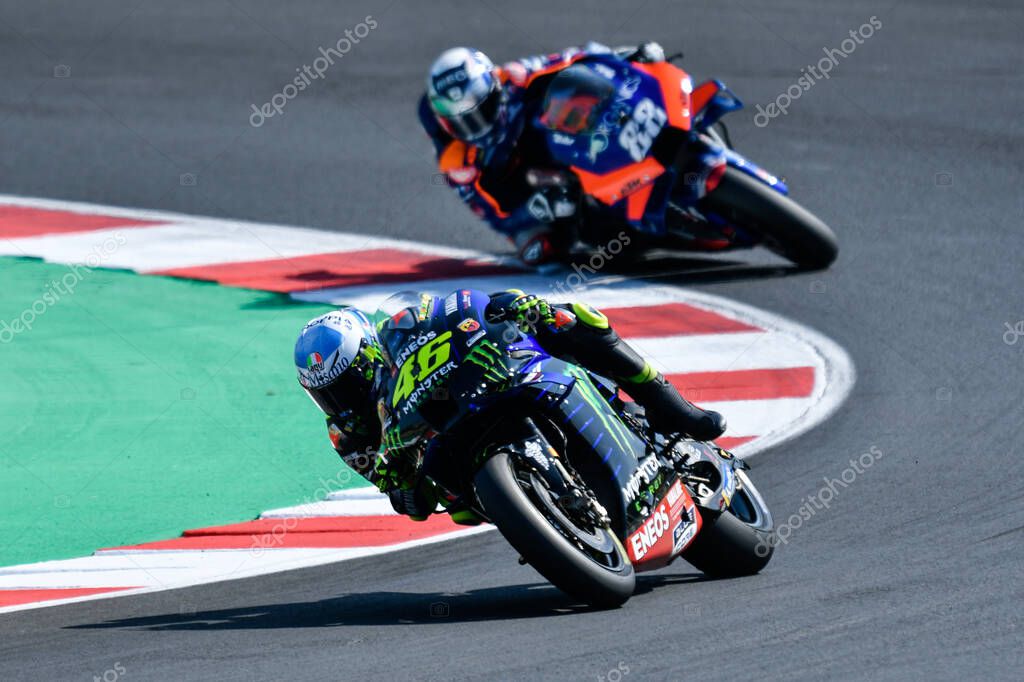 Valentino rossi - monster energy yamaha motogp during Grand Prix of San Marino and Riviera di Rimini - Free practice 4 and Q at the Misano Marco Simoncelli World Circuit in misano adriatico, Italy, September 19 2020 - LM/Alessio Marini