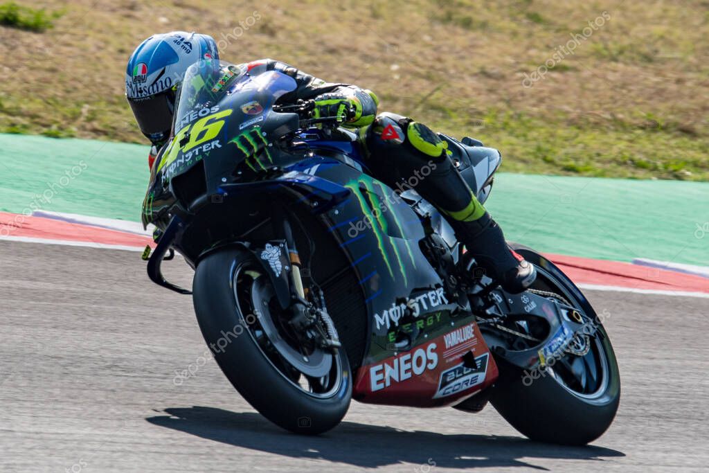 Valentino rossi - monster energy yamaha motogp during Grand Prix of San Marino and Riviera di Rimini - Free practice 3 at the Misano Marco Simoncelli World Circuit in misano adriatico (rn), Italy, September 19 2020 - LM/Alessio Marini