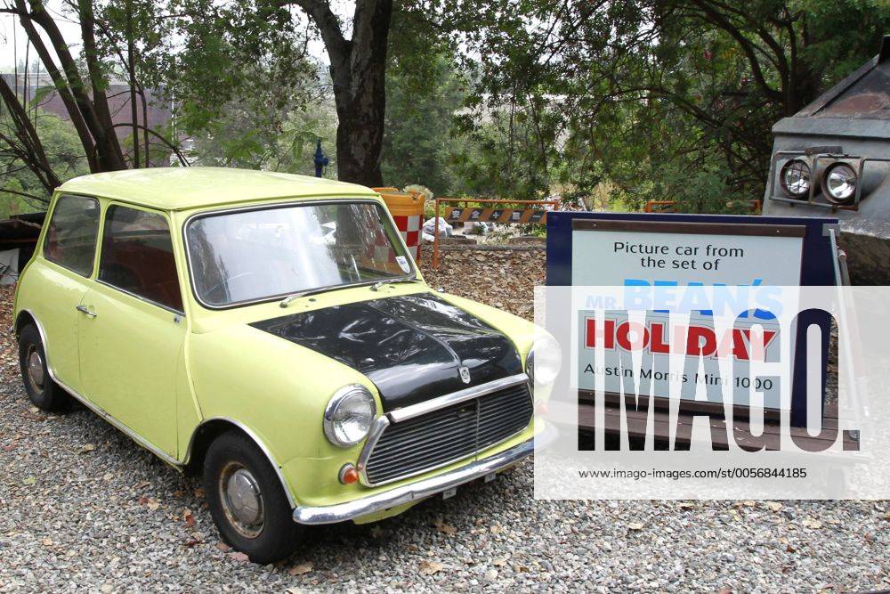 Sightseeing Los Angeles, Kalifornien. Universal Studios Austin Morris Mini 1000 aus Mr. Bean s Holiday