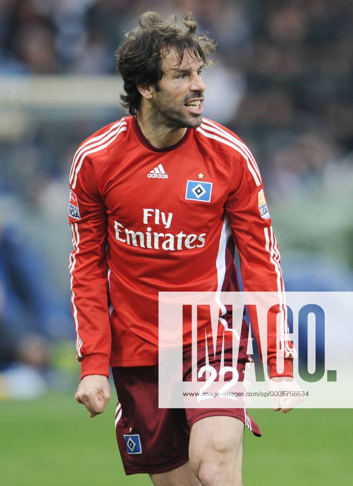 Fussball, Saison 2009 2010, 1. Bundesliga, 30. Spieltag, VfL Bochum vs Hamburger SV 1:2, Hamburg, Saison 2009 2010, Ruud van Nistelrooy (HSV) o0 Jubel Freude Aktion