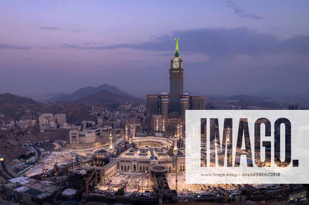 Various Views Of The Great Mosque - Mecca Various photos of the Great Mosque of Mecca, Saudi Arabia, and the Mecca Clock Tower, seen at the end of the pilgrimage season, around ‘Aid el Adha’, on June 17, 2024. Photo by Balkis Press ABACAPRESS.COM Mecca Saudi Arabia