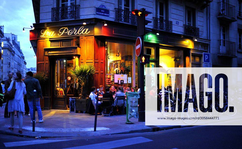 Restaurant im juedischen Viertel Le Marais, Frankreich, Paris restaurant in the jewish quarter Le Marais, France, Paris BLWS284505