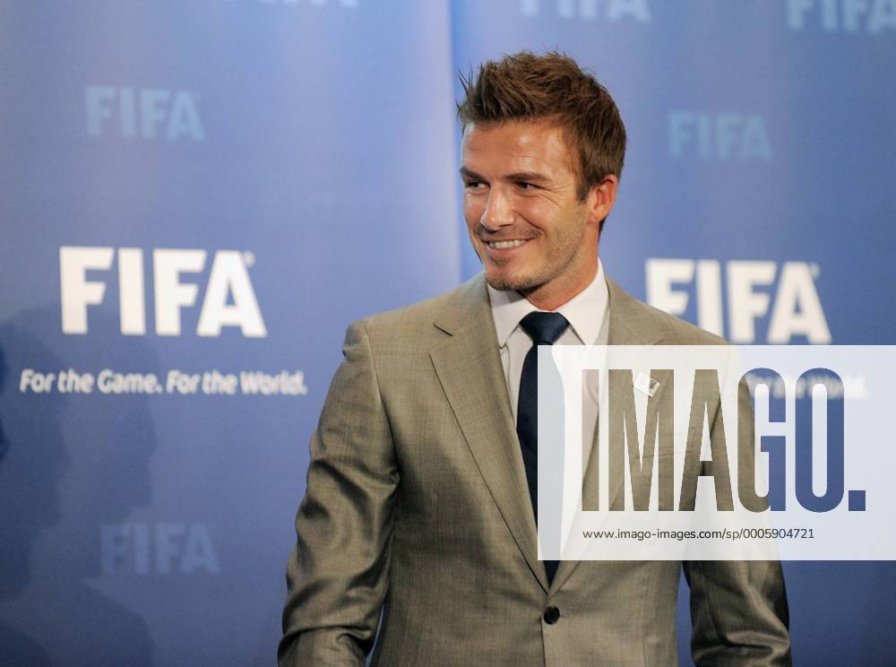 Fussball International, Bewerbung für die FIFA WM 2018 und die FIFA WM 2022 14.05.2010 Delegation England uebergibt ihre WM Bewerbung: David Beckham, Vizepräsident des englischen Bewerbungskomitees Weltmeisterschaftsbewerbung o0 privat Freude