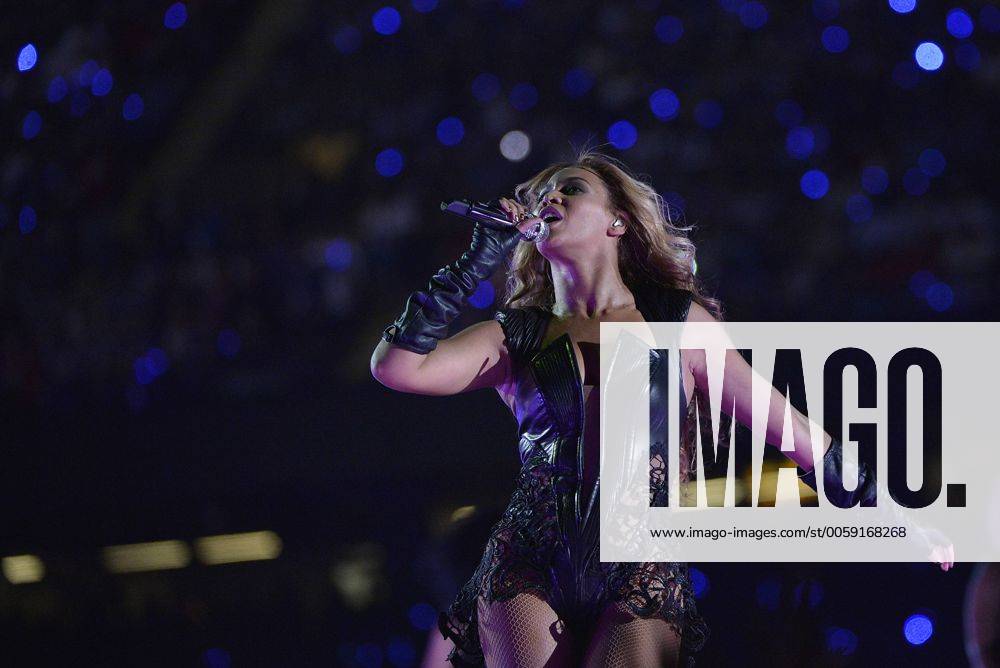 Beyonce performs during the Super Bowl XLVII halftime show at the Mercedes-Benz Superdome on February 3, 2013 in New Orleans. SBP20130203195