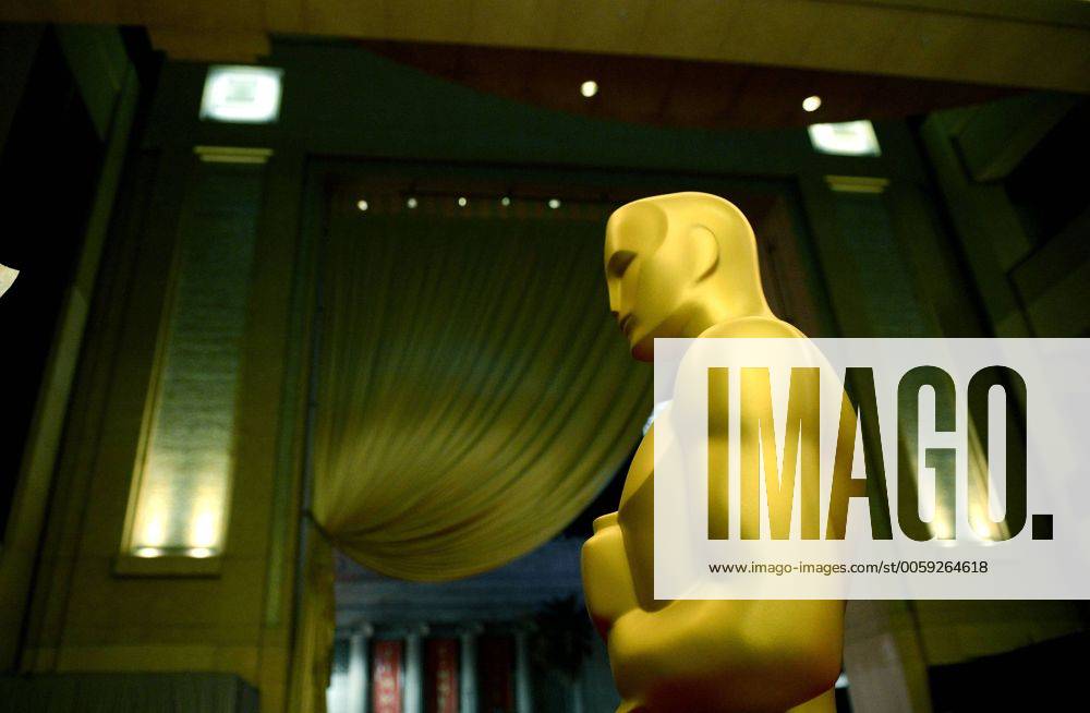 An Oscar statue is seen inside of the Dolby Theatre as preparations continue for the 85th Academy Awards in the Hollywood section of Los Angeles on February 23, 2013. The Oscars will be presented Sunday February 24th. LAP20130223323