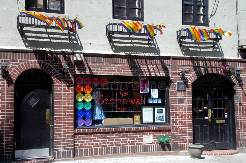 NYC: Legendary Stonewall Inn, The birthplace of the Gay Rights Movement began at the Stonewall Inn on Christopher Street in NYC in June of 1969 during the famed Stonewall Riots when gays rioted against police raids.